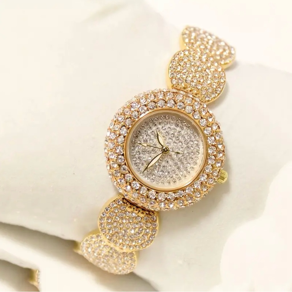 Womens Watch Luxury Rhinestone Quartz Bracelet Watch